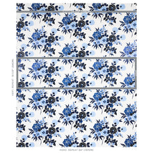 Load image into Gallery viewer, Schumacher Valentina Floral Wallpaper 5013130 / Blues