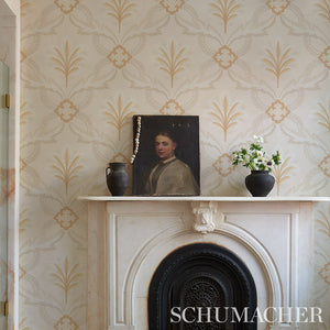 Schumacher Front Waltz Wallpaper 5013151 / Grey & Gold