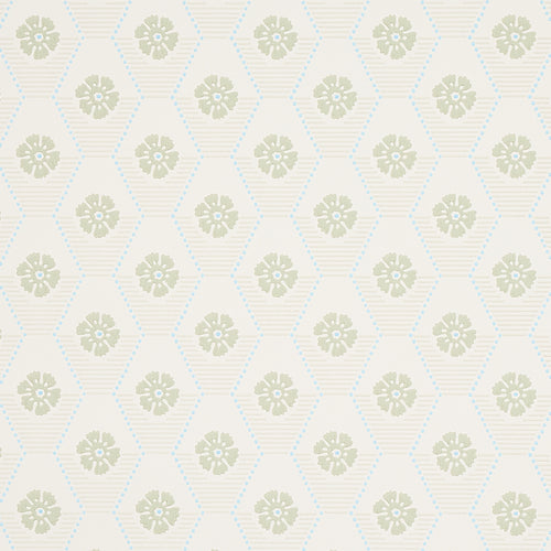 Schumacher Hive Bloom Wallpaper 5013160 / Sage