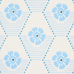 Schumacher Hive Bloom Wallpaper 5013161 / Blues