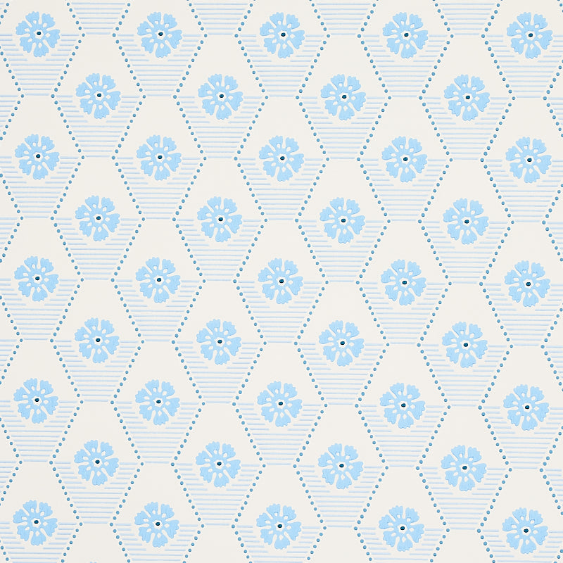 Schumacher Hive Bloom Wallpaper 5013161 / Blues