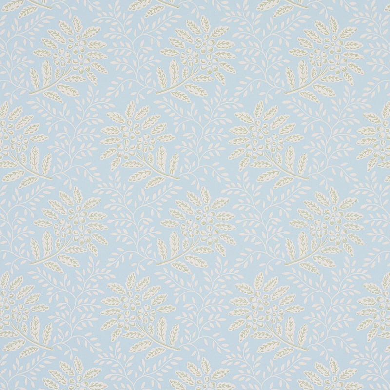Schumacher Secret Garden Wallpaper 5013171 / Light Blue