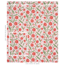 Load image into Gallery viewer, Schumacher Mirabelle Wallpaper 5013201 / Cherry &amp; Blush