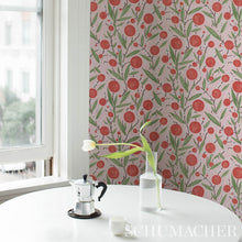 Load image into Gallery viewer, Schumacher Mirabelle Wallpaper 5013201 / Cherry &amp; Blush