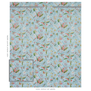 Schumacher Blackwell Wallpaper 5013221 / Sky