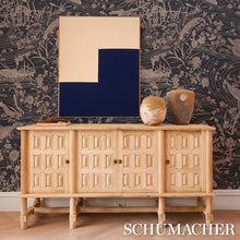Load image into Gallery viewer, Schumacher Sea Garden Wallpaper 5013281 / Charcoal