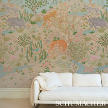 Load image into Gallery viewer, Schumacher Finches Jungle Panel Set Wallpaper 5013310 / Parchment