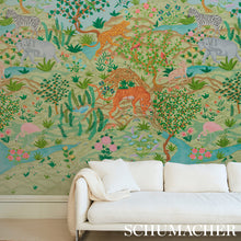 Load image into Gallery viewer, Schumacher Finches Jungle Panel Set Wallpaper 5013311 / Verdant