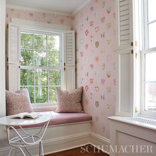 Load image into Gallery viewer, Schumacher Heraldic Wallpaper 5013492 / Pink