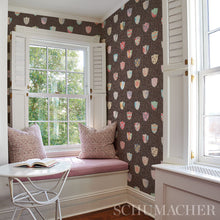 Load image into Gallery viewer, Schumacher Heraldic Wallpaper 5013493 / Brown