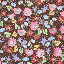 Load image into Gallery viewer, Schumacher Calico Wallpaper 5013502 / Multi On Brown