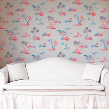 Load image into Gallery viewer, Schumacher Valletta Wallpaper 5013520 / Sky And Pink