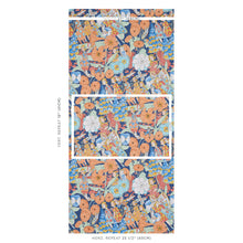 Load image into Gallery viewer, Schumacher Fairie Garden Wallpaper 5013540 / Orange And Navy