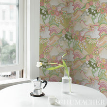 Load image into Gallery viewer, Schumacher Daisy Chain Wallpaper 5013551 / Green And Pink