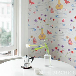 Schumacher Fantasia Wallpaper 5013590 / Formosa Ivory