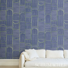 Load image into Gallery viewer, Schumacher Bloomsbury Wallpaper 5013683 / Deep Navy