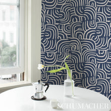 Load image into Gallery viewer, Schumacher New Beat Wallpaper 5013691 / Dark Blue