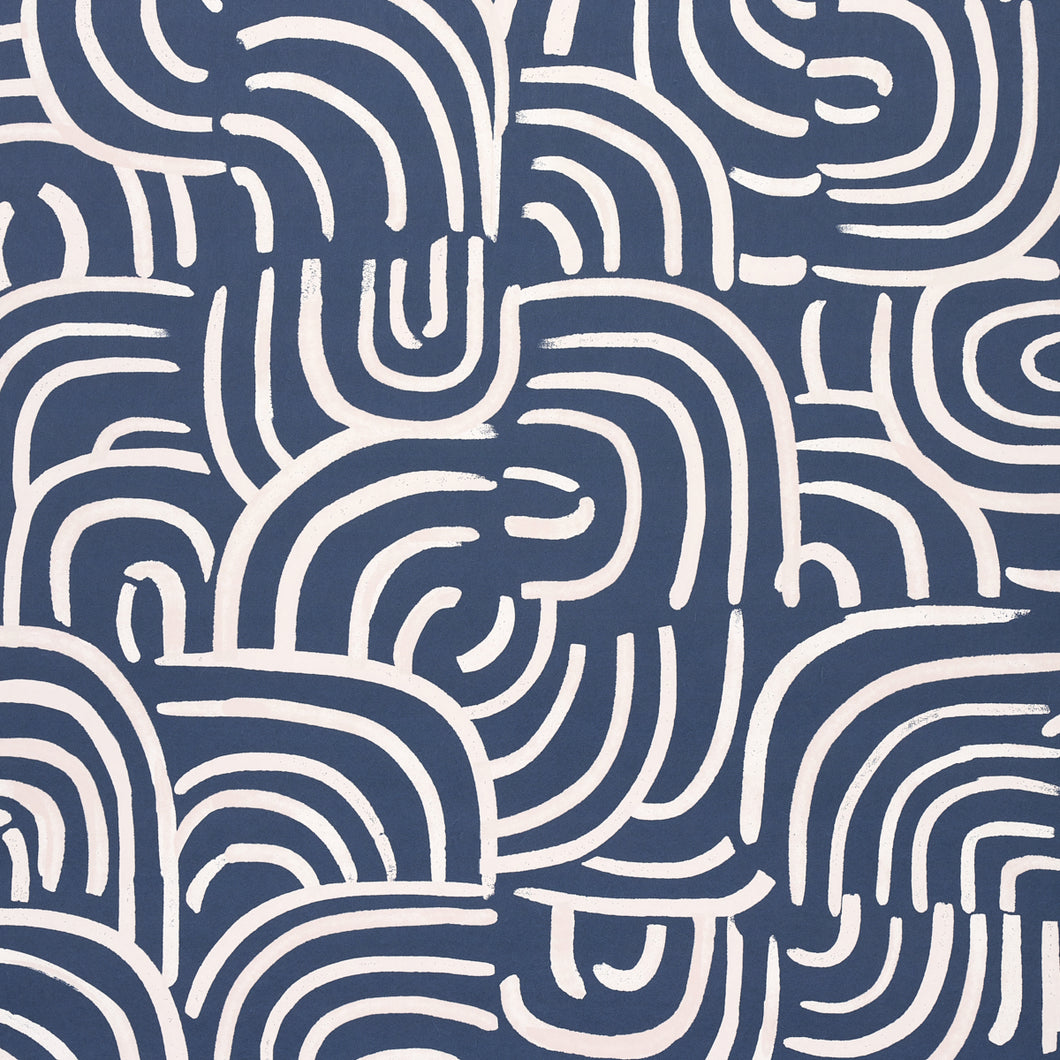 Schumacher New Beat Wallpaper 5013691 / Dark Blue