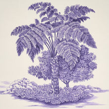 Load image into Gallery viewer, Schumacher Toussaint Toile Wallpaper 5013772 /  Purple On Cream