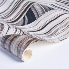 Load image into Gallery viewer, Schumacher Agate Slice Wallpaper 5013890 / Black And White