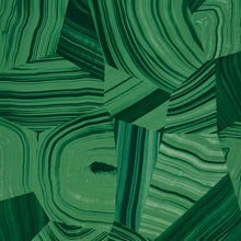 Load image into Gallery viewer, Schumacher Agate Slice Wallpaper 5013891 / Malachite Green