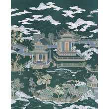 Load image into Gallery viewer, Schumacher Coromandel Panel Set Wallpaper 5014162 / Midnight Green