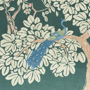 Schumacher Coromandel Panel Set Wallpaper 5014162 / Midnight Green