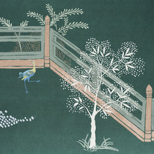 Load image into Gallery viewer, Schumacher Coromandel Panel Set Wallpaper 5014162 / Midnight Green