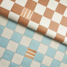 Load image into Gallery viewer, Schumacher Gambit Panel Wallpaper 5014260 / Teal &amp; Earthy Brown