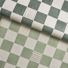 Load image into Gallery viewer, Schumacher Gambit Panel Wallpaper 5014262 / Sage &amp; Deep Green