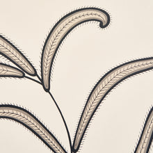 Load image into Gallery viewer, Schumacher Caterpillar Leaf Wallpaper 5014530 / Black And Cream