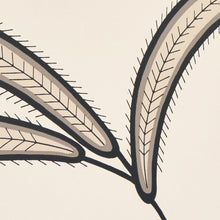 Load image into Gallery viewer, Schumacher Caterpillar Leaf Wallpaper 5014530 / Black And Cream