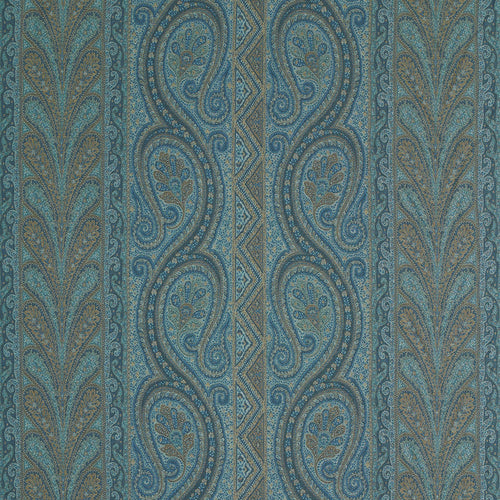 Schumacher Chatelaine Paisley Fabric 50774 / Blue