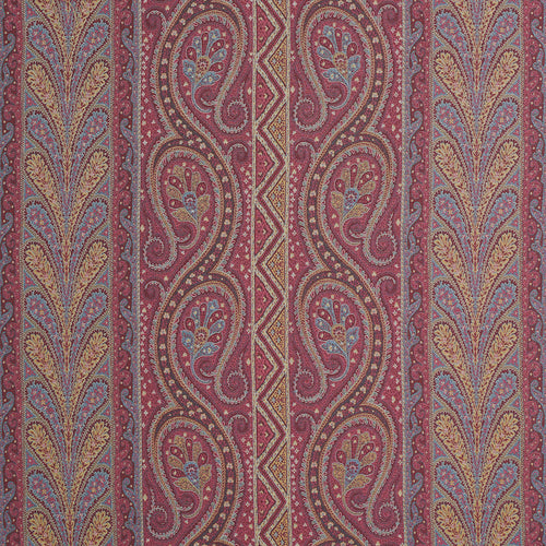 Schumacher Chatelaine Paisley Fabric 50775 / Magenta