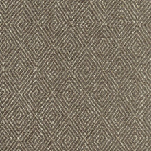 Load image into Gallery viewer, Charcoal Grey Beige Mocha Taupe Greek Key Geometric Upholstery Fabric