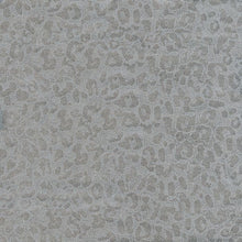 Load image into Gallery viewer, Linen Viscose Poly Silver Grey Metallic Animal Pattern Cheetah Upholstery Drapery Fabric