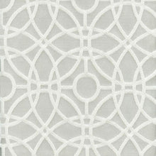Load image into Gallery viewer, Silver Grey Cream Geometric Abstract Upholstery Drapery Fabric