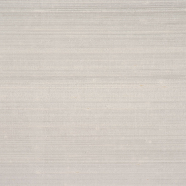 Pure Handwoven Silk Dupioni Drapery Fabric / White