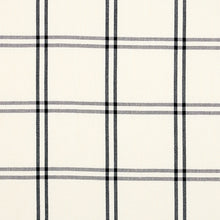 Load image into Gallery viewer, SCHUMACHER LUBERON PLAID FABRIC 55718 / BLACK