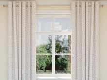 Load image into Gallery viewer, Beige Pink Turquoise Blue Orange Green Purple Embroidered Polka Dot Upholstery Drapery Fabric