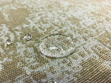 Load image into Gallery viewer, Designer Abstract Water Resistant Beige Gray Mid Century Modern Upholstery Fabric