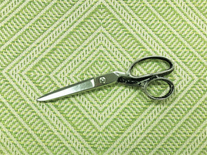 1.3 Yard of Schumacher Tortola Kiwi Lime Green Beige Geometric Woven Indoor Outdoor Water Resistant Upholstery Fabric