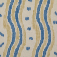 Load image into Gallery viewer, Lee Jofa Ikat Stripe Fabric / Blue/Yellow
