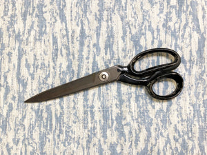 Scalamandre Sequoia Linen Print Sky Abstract Faux Bois Blue Ivory Drapery Fabric