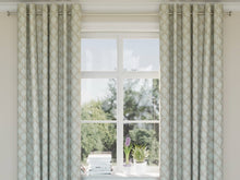 Load image into Gallery viewer, Heavy Duty Leaf Brocade Aqua Blue Beige Green Upholstery Drapery Fabric