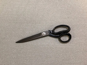 Westbury Textiles Beaumont Herringbone Pewter Gray Geometric Mid Century Modern Stain Repellent Upholstery Fabric