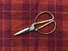 Load image into Gallery viewer, 1.5 Yds Designer Magenta Pink Orange Plaid Tweed Upholstery Fabric