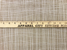 Load image into Gallery viewer, Designer Taupe Beige Off White Abstract MCM Mid Century Modern Upholstery Drapery Fabric