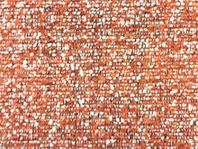 Load image into Gallery viewer, Crypton Stain Water Resistant Mid Century Modern Basketweave Tweed Chenille Beige Rusty Brown Wheat Greige Orange Upholstery Fabric RMCR V