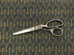 Designer Woven Water & Stain Resistant Geometric MCM Mid Century Modern Charcoal Gray Grey Mustard Gold Upholstery Fabric